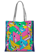 Load image into Gallery viewer, Angles and Smiles Sublimation Tote Bag

