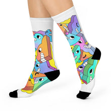 Load image into Gallery viewer, Happy Shapes Cushioned Crew Socks
