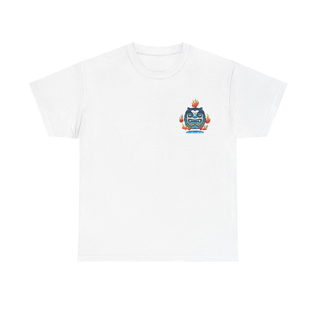 Battle Deity T-shirt - Double Sided Print Heavy Cotton Tee